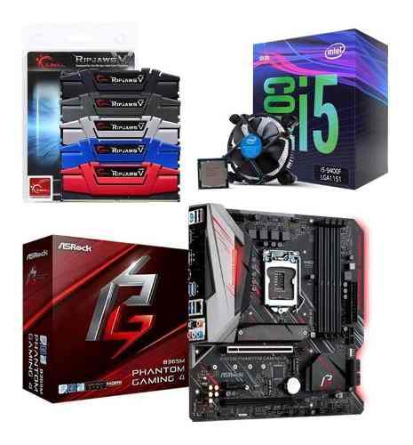 Combo Intel 9th Gen I5 9400f + Asrock B365m Phantom + 16gb