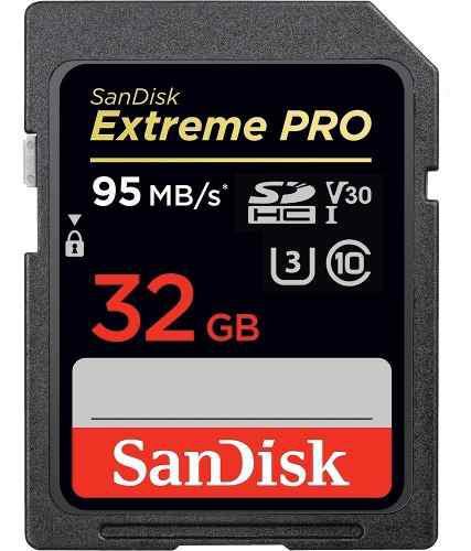 Memoria Sd Sandisk Extreme Pro 32gb C10 U3 95mbs 4k V30 633x