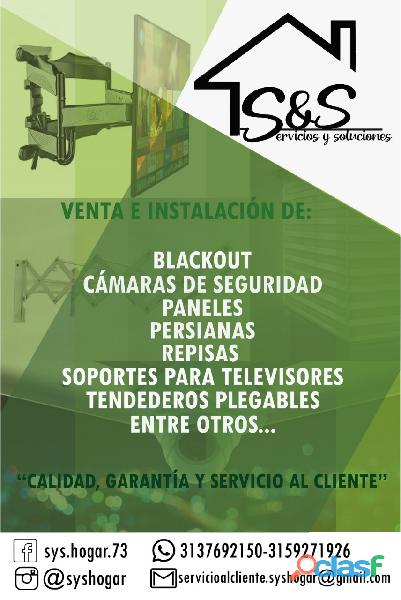 S&S hogar, venta e instalación de soportes para TV.