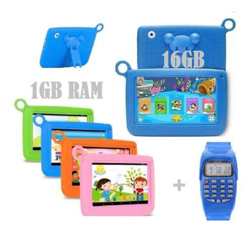 Tablet Niños 1gb Ram 16 Gb 7 Pulgadas Android Reloj