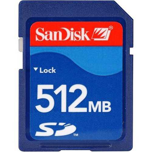 Tarjeta De Memoria Secure Digital Sandisk 512mb Sd