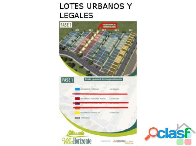 VENTA LOTES GIRON LEGALES CON ESCRITURAS FINANCIA