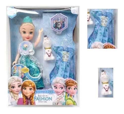 Frozen Elsa Muñecas Princesas Musicales Juguetes Hermosa