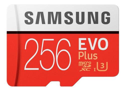 Memoria Microsd Samsung Evo Plus 256gb 100mbs C10 U3 4k