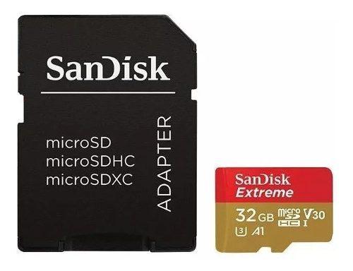 Memoria Microsdhc 32 Gb Con Adaptador 4k Uhd Sandisk Extreme