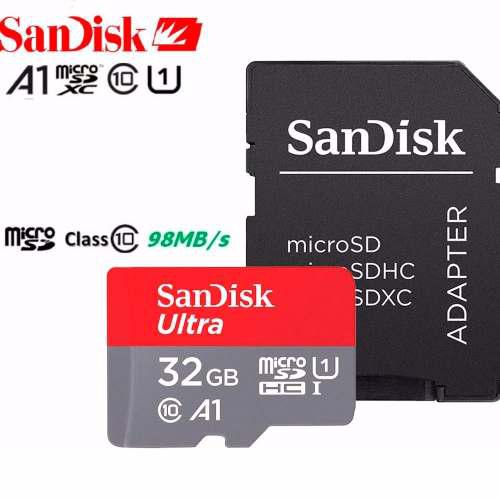 Memoria Sandisk Micro Sd 32gb Sdhc Uhs-i Clase 10 98 Mbs A1