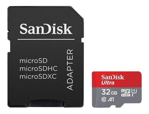 Sandisk Ultra, Tarjeta Micro Sdhc 32gb, C10, U1, A1, 98mb/s