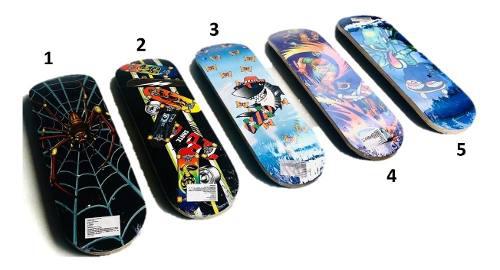 Tabla Skateboard Patineta 42x12cm Niños Varios Diseños