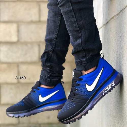 Tenis Botas Zapatos Calzado Deportivo Caballero Nike Azul.