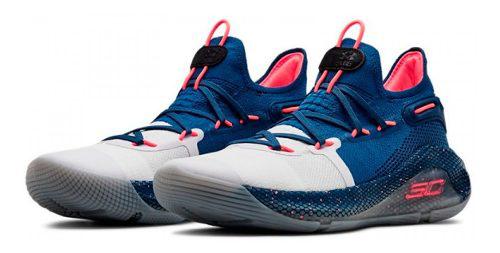 Tenis Hombre Under Armour Curry 6 Blue + Obsequio