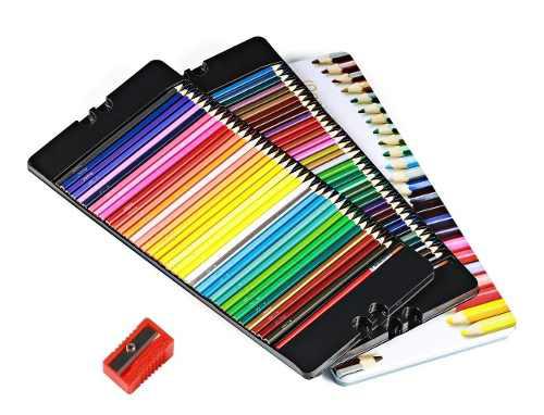 72 Colores Acuarela 2en1 Profesionales +estuche Metalico