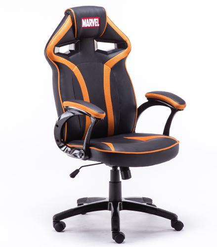 Silla Gamer Giratoria Reclinable Ergonomica Marvel Negra