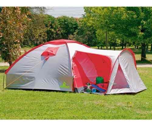 Carpa Camping 4 Personas Con Sobrecarpa Y Vestier Aluminizad