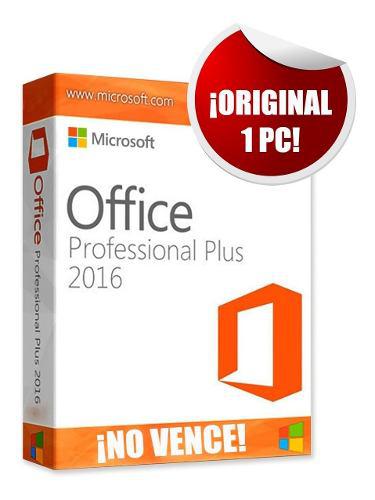 Licencia Office 2016 Pro Plus 1 Pc Laptop No Caduca Original