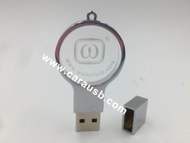 Carausb Cristal redondo de la lupa Disco del Usb Luz del LED