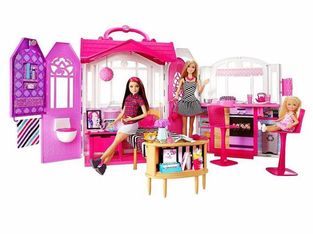 Casa Glam De Barbie Con Muñecas Nueva Original Mattel Cfb65