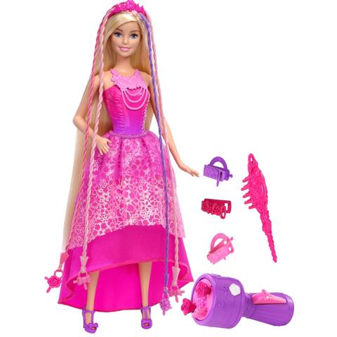 Muñeca Barbie Reino De Peinados Mágicos Dkb62 Mattel what