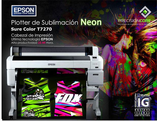 PLOTTER EPSON PARA SUBLIMACIÓN 7270 DE 110 cms.