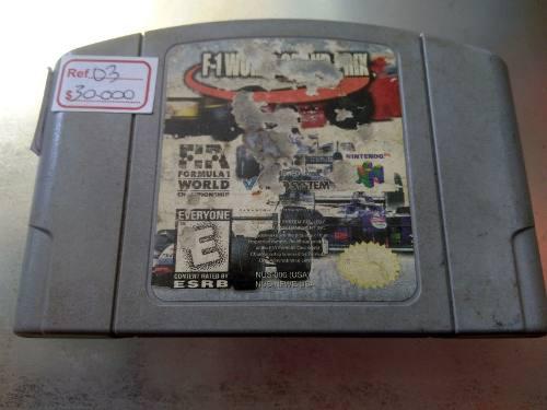Juego De Nintendo 64 Ref 03,f 1 World Grand Prix.