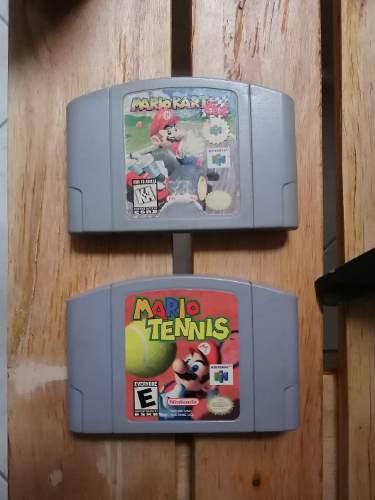 Mario Kart + Mario Tennis Nintendo 64 N64