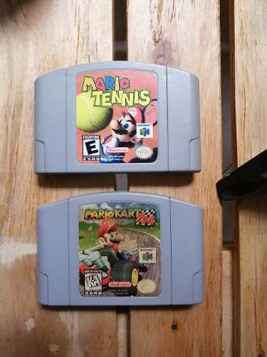 Mario Kart + Mario Tennis Nintendo 64 N64 + Envio Gratis