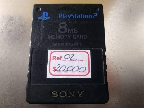 Memory Card Para Playstation 2 Ref 02 De 8mb De Capacidad.