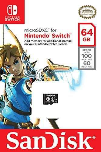 Tarjeta Sandisk 64gb Microsdxc Uhsi Para Nintendo Switch Sds