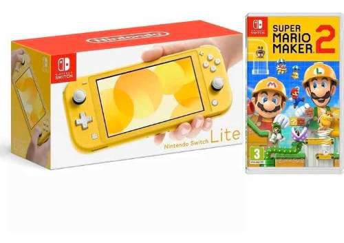 Nintendo Switch Lite Mas Super Mario Maker 2 Nueva Obsequio!