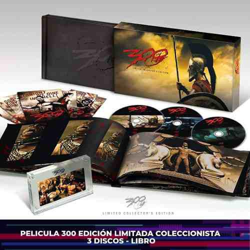 Película 300 Edición Limitada Coleccionista 3 Discos Libro