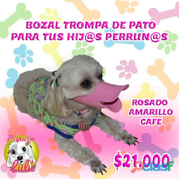 BOZAL TROMPA DE PATO PARA PERROS