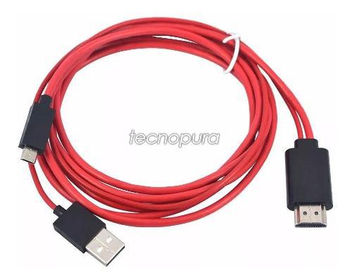 Cable Adaptador Mhl 5 Pines Micro Usb A Hdmi Celular Galaxy