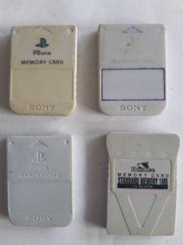 Memory Card Ps One - Memoria Ps1 Ps2 Originales De La Época