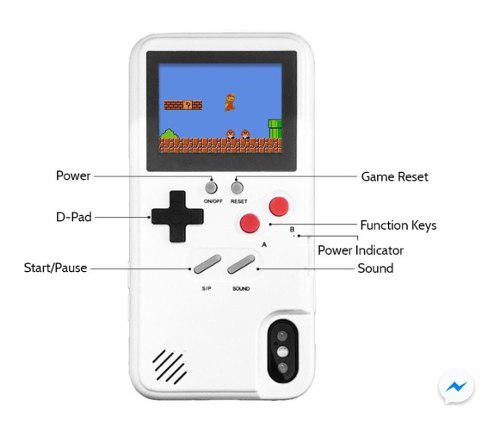 Carcasa Para iPhone Con 36 Juegos De Nintendo Funcionales