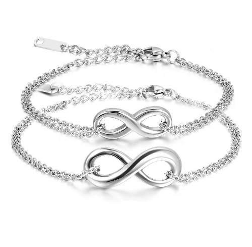 Pulseras Manillla Dije Infinito En Acero Parejas Y Novios