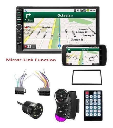 Radio Pantalla Carro Tactil Bluetooth Mirror Link + Camara