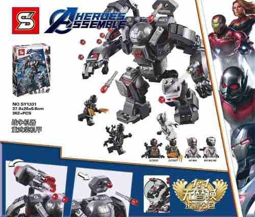 Avengers Iron Man War Machine Hulkbuster Tipo Lego