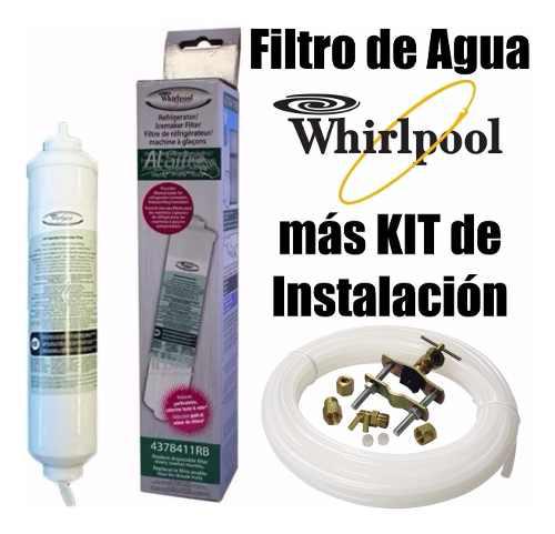 Filtro De Agua Para Nevera Whirpool 4378411rb Con Kit De Int