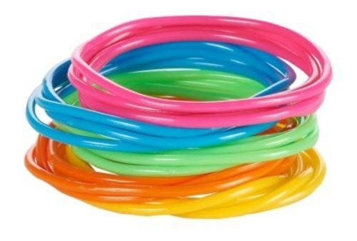 Gummy Bands Kit 12 Pulseras Neón Brillan Uv Glow Fiesta