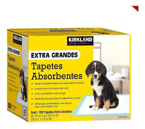 Tapete Entrenador Para Perro 100 Piezas Kirkland