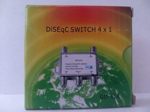 Diseqc Switch Combinador Antena Satelital 4x1 Tv Fta