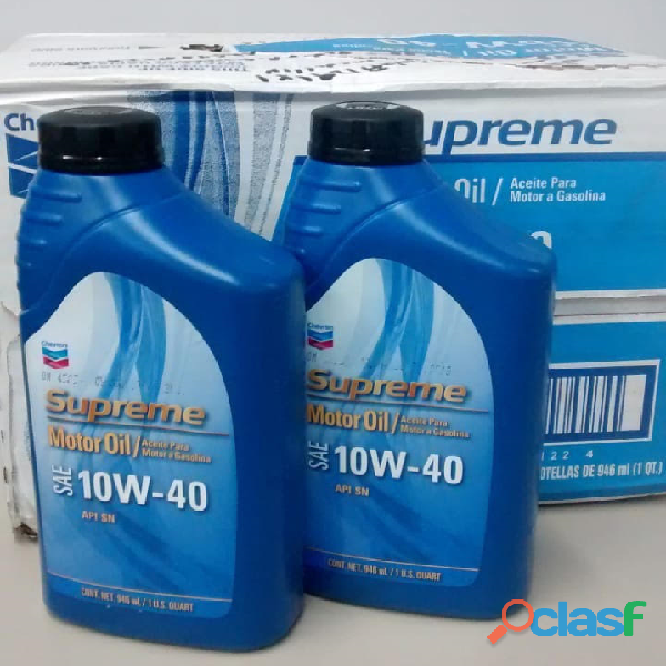 Aceite lubricante para Auto 10w40 Supreme de Chevron por