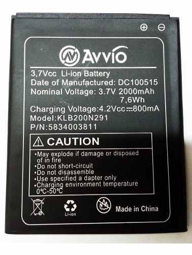 Bateria Pila Celular Avvio L800 Hf550 Calidad Original