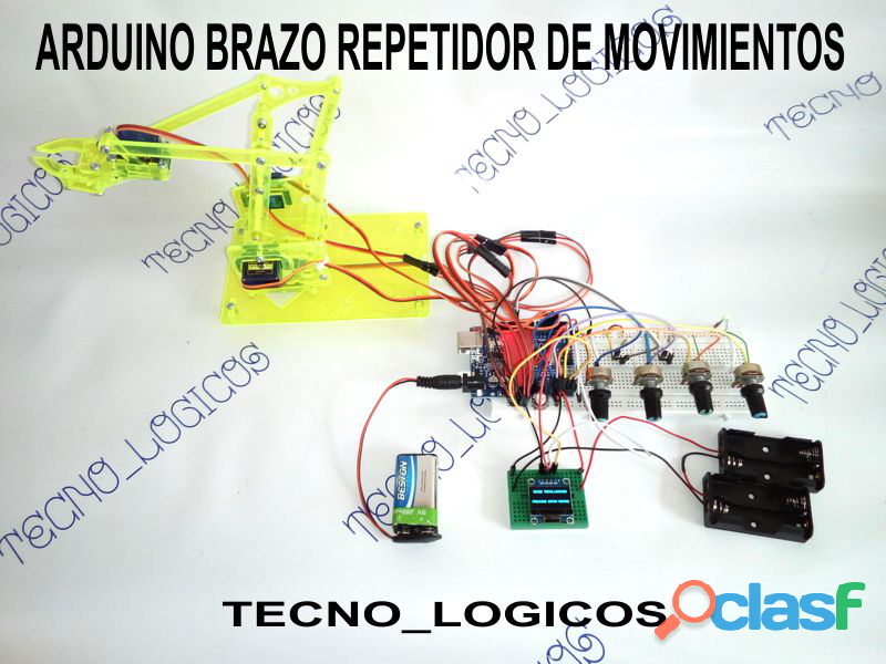 Arduino Brazo Robotico Repetidor de Movimientos