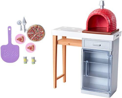 Barbie Accesorios Horno De Pizza Muñecas Muebles De