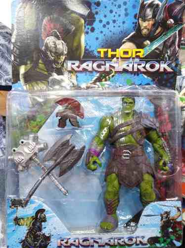 Muñeco De Hulk Ragnarock Avenger Articulado Con Accesorios