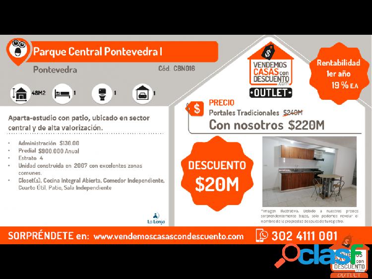 Apartoestudio Parque Central Pontevedra Cód.CBN016