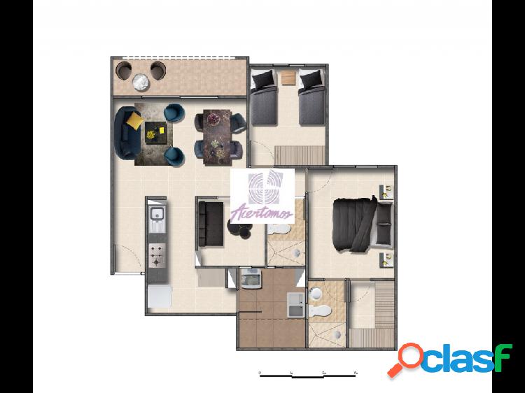 Apartamento trialcobas piso 1 Ciudad Pacífico Cali