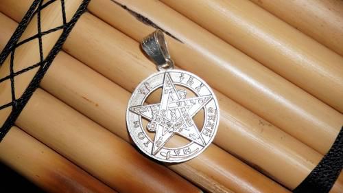 Amuleto De Protección Tipo Militar Pentagrama Tetragramaton