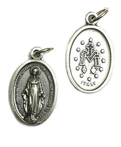 Virgen Milagrosa Virgen María Tono De Plata Medalla Italian