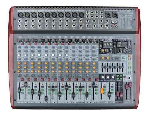 Consola Mixer Pa Pro Audio Mx-16usb 16ch